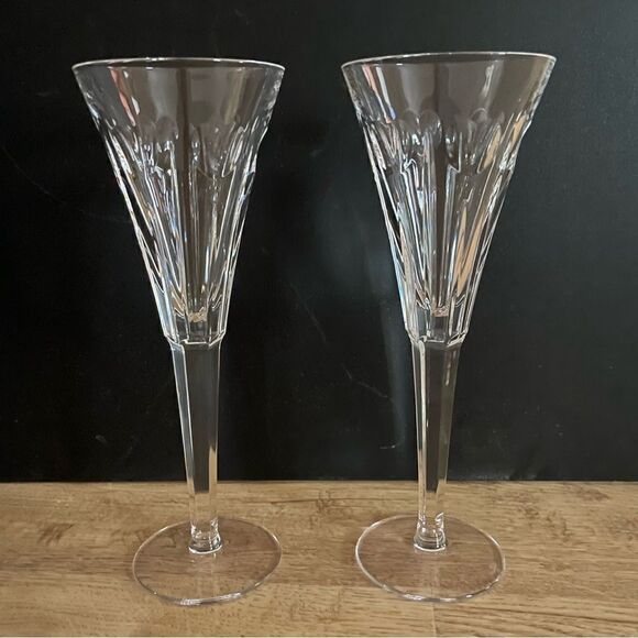 Waterford Crystal Millennium Collection A Toast Year 2000 Champagne Flute Set - Picture 3 of 15